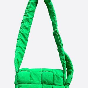 Bottega Veneta Green Padded Tech Cassette Bag